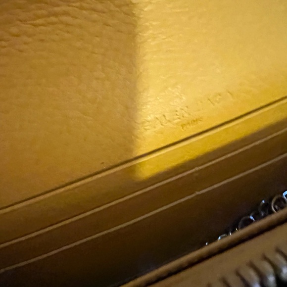 BALENCIAGA Yellow Clutch Wallet With Chain - Picture 9 of 15